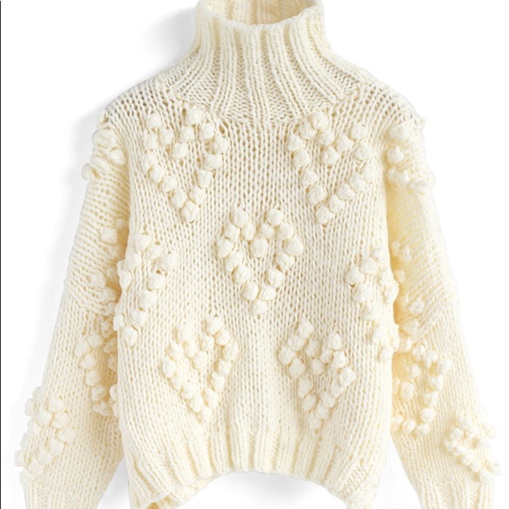 NWT Blogger Fave Chicwish Knit Your Love chunky Pullover S/M - Picture 6 of 6